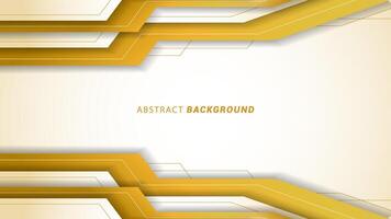 Vector illustration of a luxury abstract background with white and gold frames. Modern elegant background banner with lines.