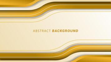 Vector illustration of a luxury abstract background with white and gold frames. Modern elegant background banner with lines.