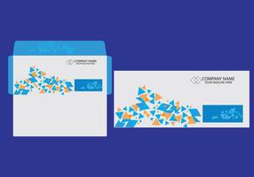 envelope template design vector