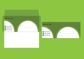 envelope template design vector