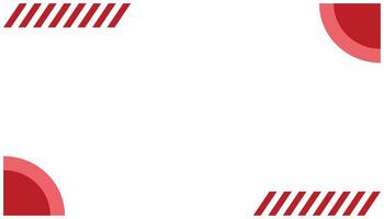 Illustration of a red caution sign with copy space on a white background. Abstract geometric background for your design vector