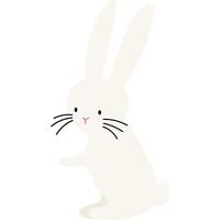 bunny hand drawn decorative element vector