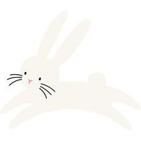 bunny hand drawn decorative element vector