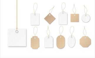 Set of tags or sale vector