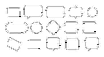 citar caja marcos conjunto aislado vector