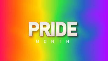LGBTQ pride month. Pride text vector