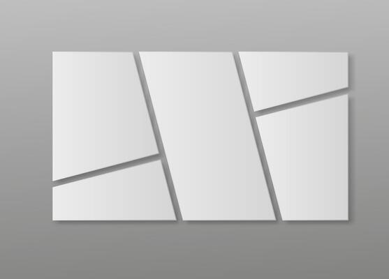 Templates for collage frames, photographs