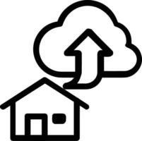 Cloud icon symbol vector image. Illustration of the hosting storage design image