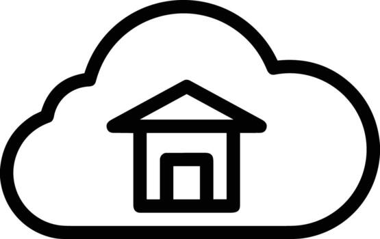Cloud icon symbol vector image. Illustration of the hosting storage design image