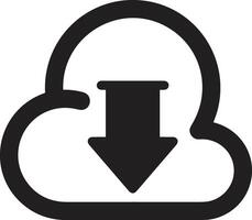 Cloud icon symbol vector image. Illustration of the hosting storage design image