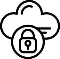 Cloud icon symbol vector image. Illustration of the hosting storage design image