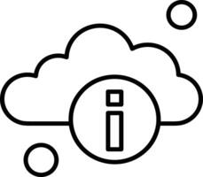 Cloud icon symbol vector image. Illustration of the hosting storage design image