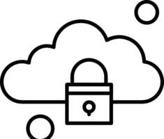 Cloud icon symbol vector image. Illustration of the hosting storage design image