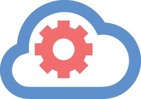 Cloud icon symbol vector image. Illustration of the hosting storage design image