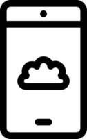 Cloud icon symbol vector image. Illustration of the hosting storage design image