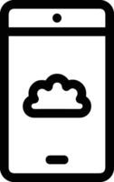 Cloud icon symbol vector image. Illustration of the hosting storage design image