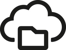 Cloud icon symbol vector image. Illustration of the hosting storage design image