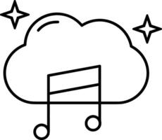 Cloud icon symbol vector image. Illustration of the hosting storage design image