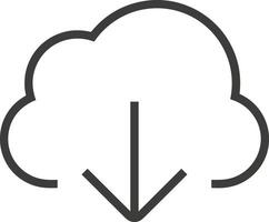 Cloud icon symbol vector image. Illustration of the hosting storage design image