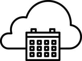 Cloud icon symbol vector image. Illustration of the hosting storage design image