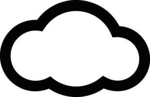 Cloud icon symbol vector image. Illustration of the hosting storage design image