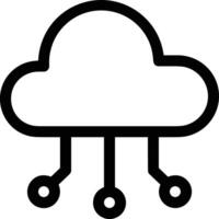 Cloud icon symbol vector image. Illustration of the hosting storage design image