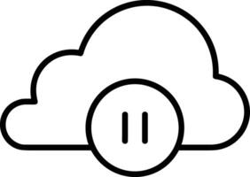 Cloud icon symbol vector image. Illustration of the hosting storage design image