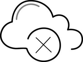 Cloud icon symbol vector image. Illustration of the hosting storage design image