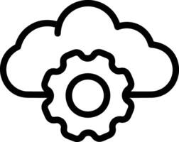 Cloud icon symbol vector image. Illustration of the hosting storage design image