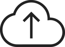 Cloud icon symbol vector image. Illustration of the hosting storage design image