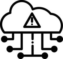 Cloud icon symbol vector image. Illustration of the hosting storage design image