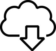 Cloud icon symbol vector image. Illustration of the hosting storage design image