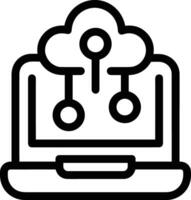 Cloud icon symbol vector image. Illustration of the hosting storage design image