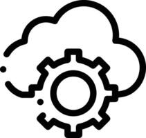 Cloud icon symbol vector image. Illustration of the hosting storage design image