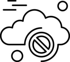 Cloud icon symbol vector image. Illustration of the hosting storage design image