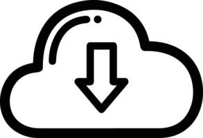 Cloud icon symbol vector image. Illustration of the hosting storage design image