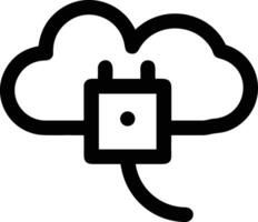 Cloud icon symbol vector image. Illustration of the hosting storage design image