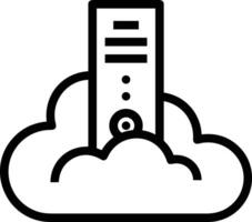 Cloud icon symbol vector image. Illustration of the hosting storage design image