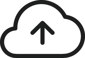 Cloud icon symbol vector image. Illustration of the hosting storage design image