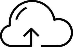 Cloud icon symbol vector image. Illustration of the hosting storage design image