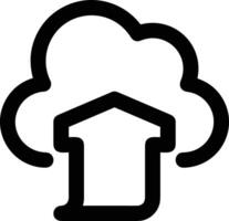 Cloud icon symbol vector image. Illustration of the hosting storage design image