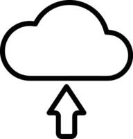 Cloud icon symbol vector image. Illustration of the hosting storage design image