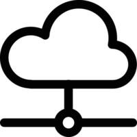 Cloud icon symbol vector image. Illustration of the hosting storage design image