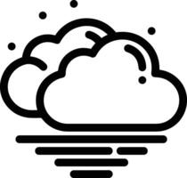 Cloud icon symbol vector image. Illustration of the hosting storage design image