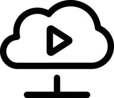 Cloud icon symbol vector image. Illustration of the hosting storage design image