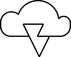 Cloud icon symbol vector image. Illustration of the hosting storage design image