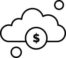 Cloud icon symbol vector image. Illustration of the hosting storage design image