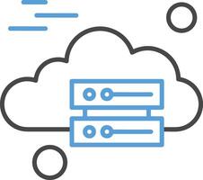 Cloud icon symbol vector image. Illustration of the hosting storage design image