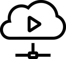 Cloud icon symbol vector image. Illustration of the hosting storage design image