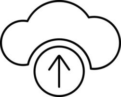 Cloud icon symbol vector image. Illustration of the hosting storage design image